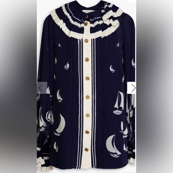 Zimmermann Sailboat Printed Blouse - Top - Size 1 - Picture 4 of 9